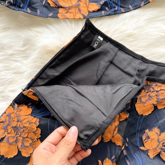 Square Collar Puff Sleeve Print Blouse and Shorts Set - Picture 6 of 10